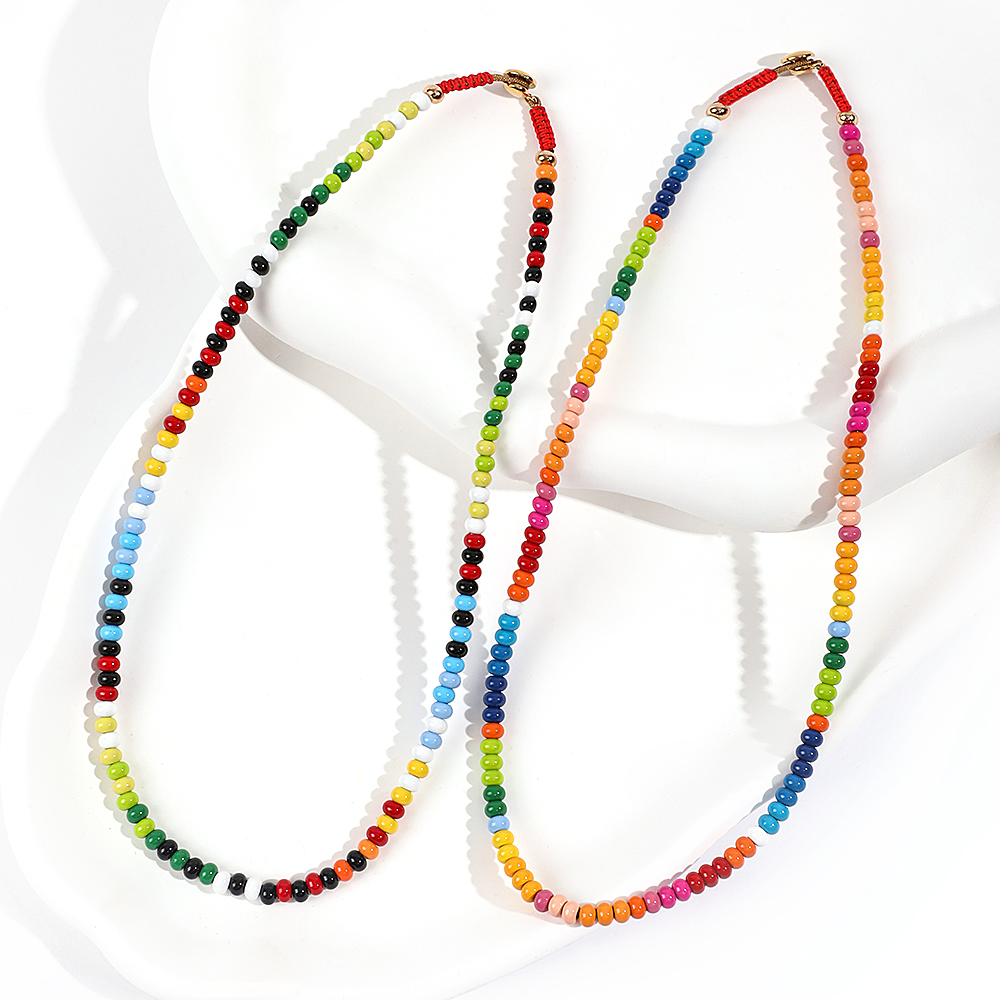 Women'S Accessories Wholesale Suppliers - Boho Rainbow Necklace Jewelry Wholesale Supplier