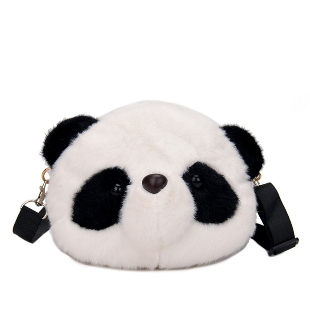 Women'S Accessories Purse - New Soft Fluffy Panda Crossbody Bag