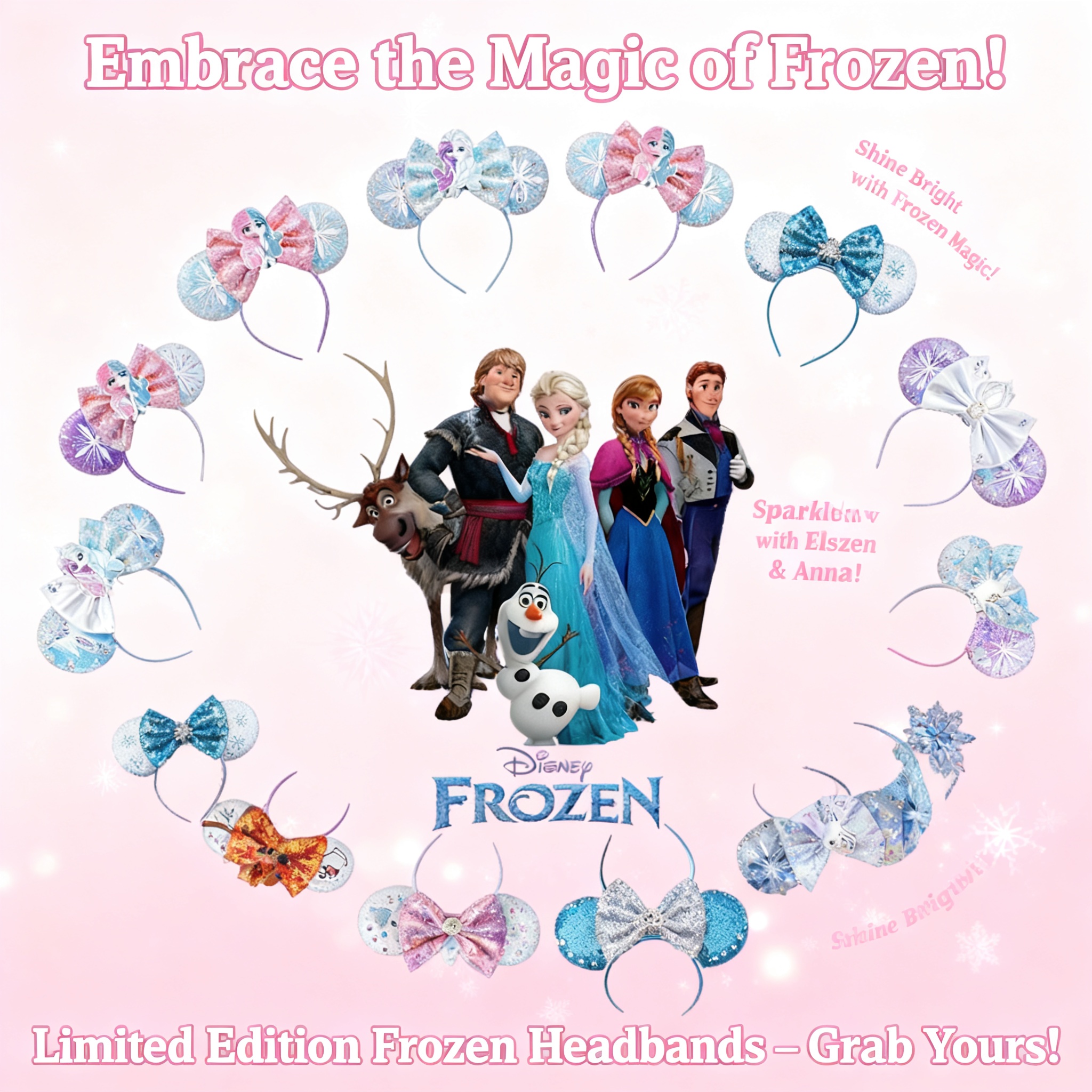 Young Women'S Accessories - Disney Frozen Elsa Princess Anna Snowflake