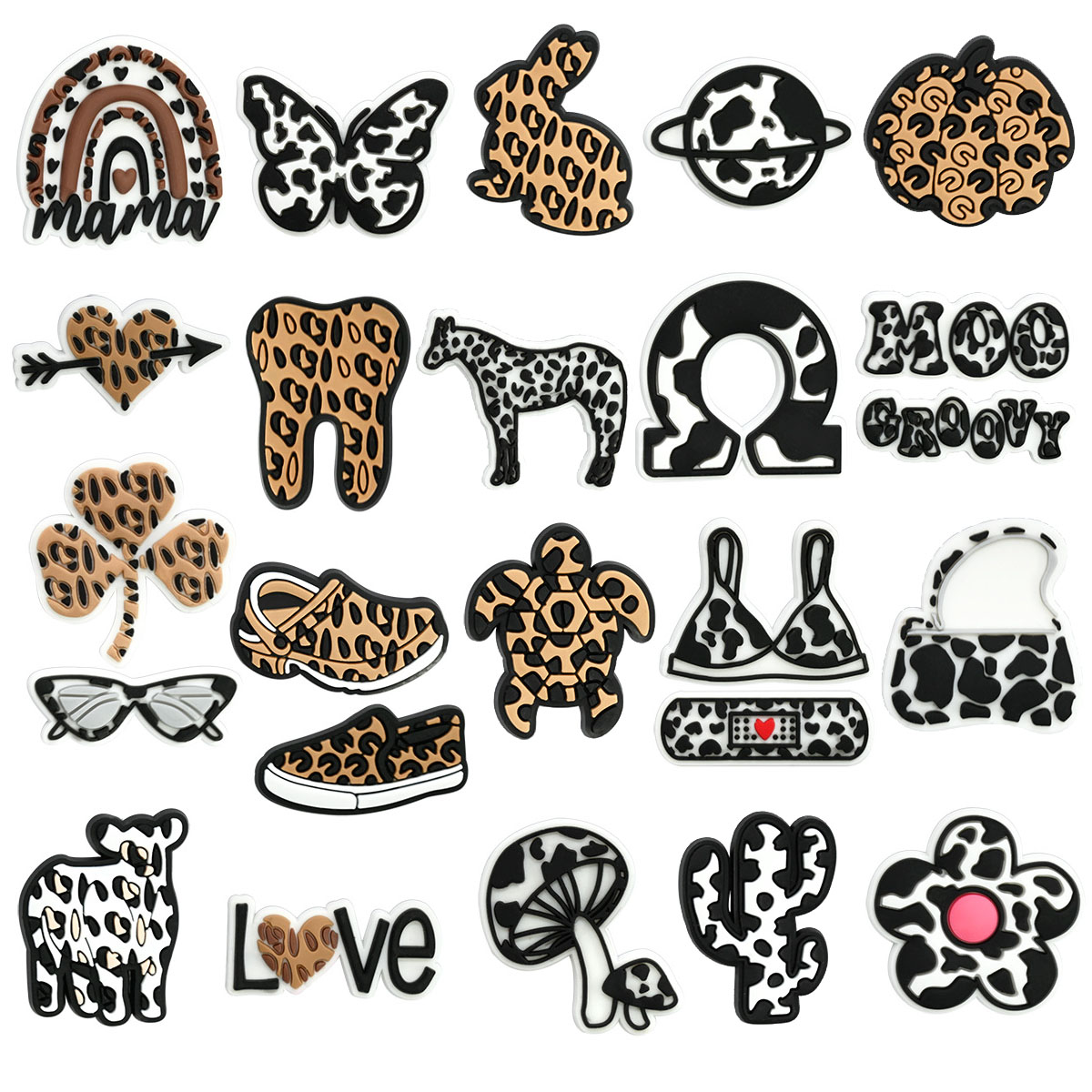 Women'S Accessories Crocs - Leopard Print Shoe Charms for Crocs