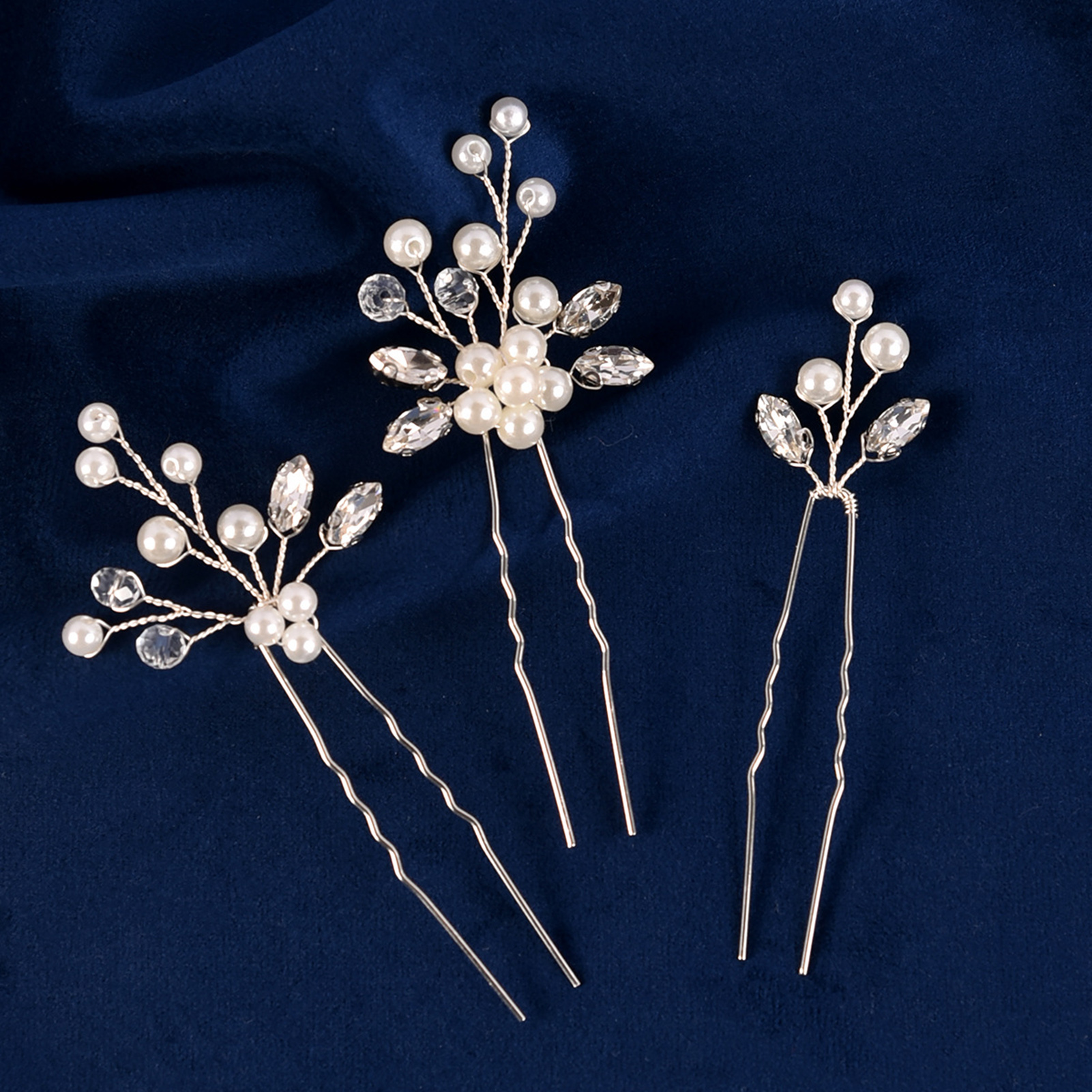 Young Women'S Accessories - 3pcs Bride Hairpin Trendy Hair Clip