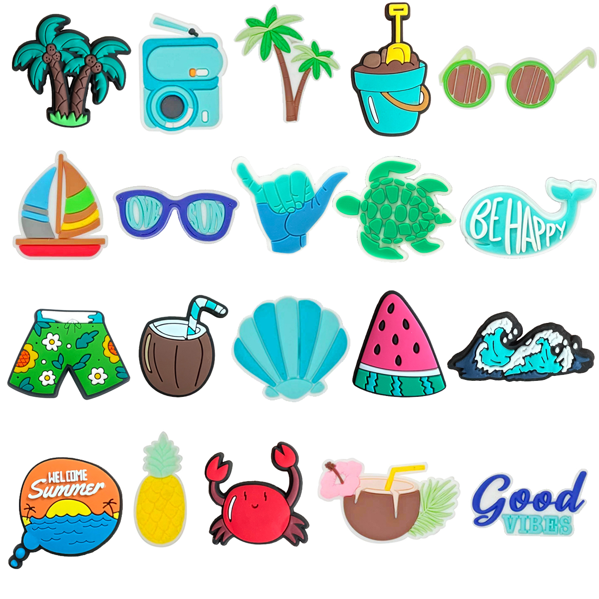 Women'S Accessories Crocs - Summer Beach Coco Shoe Charms for