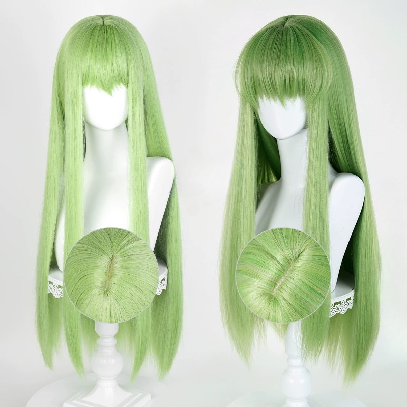 Young Women'S Accessories - Anime CC Cosplay Green Wig Long