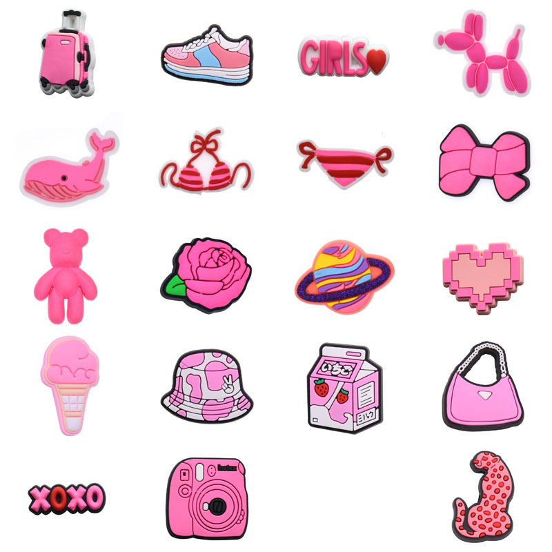 Women'S Accessories Crocs - Pink Suitcase Shoe Charms for Crocs