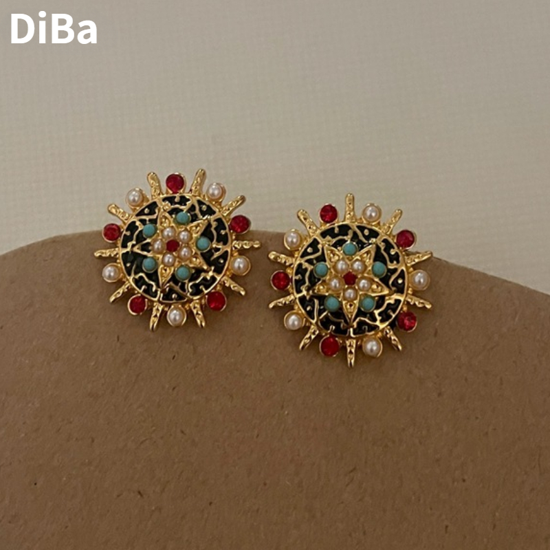 Women'S Accessories Jewelry Sale - Fashion Jewelry Vintage Temperament Colorful Round