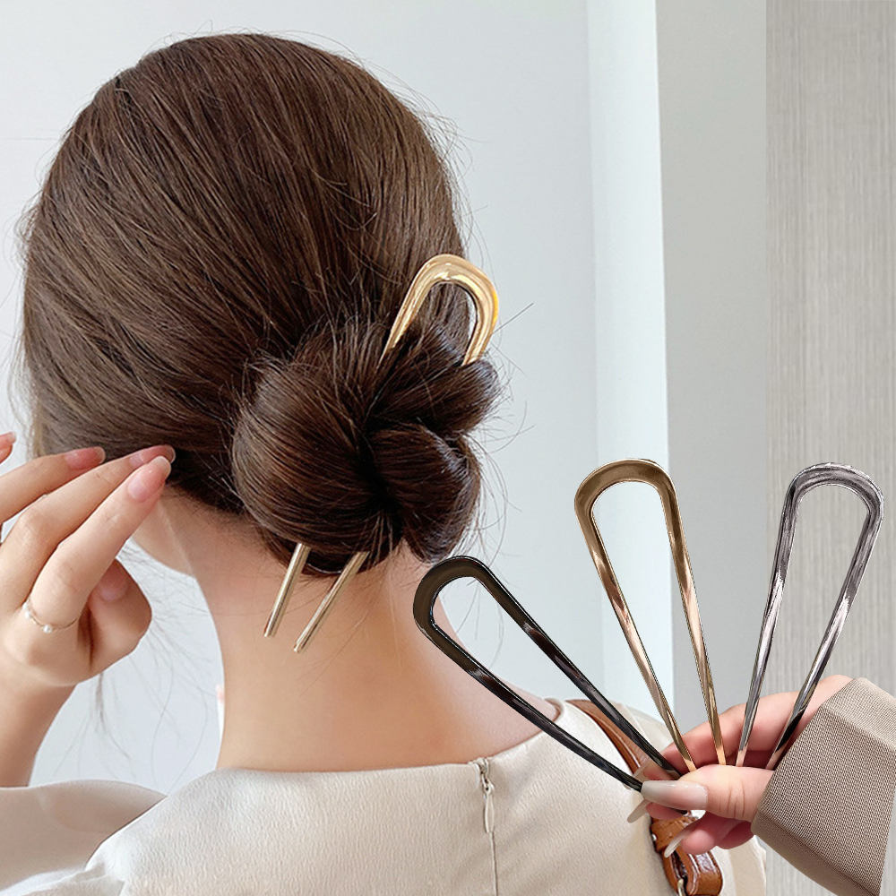 Hair Fork Stick - New Simple U Shaped Hair Forks