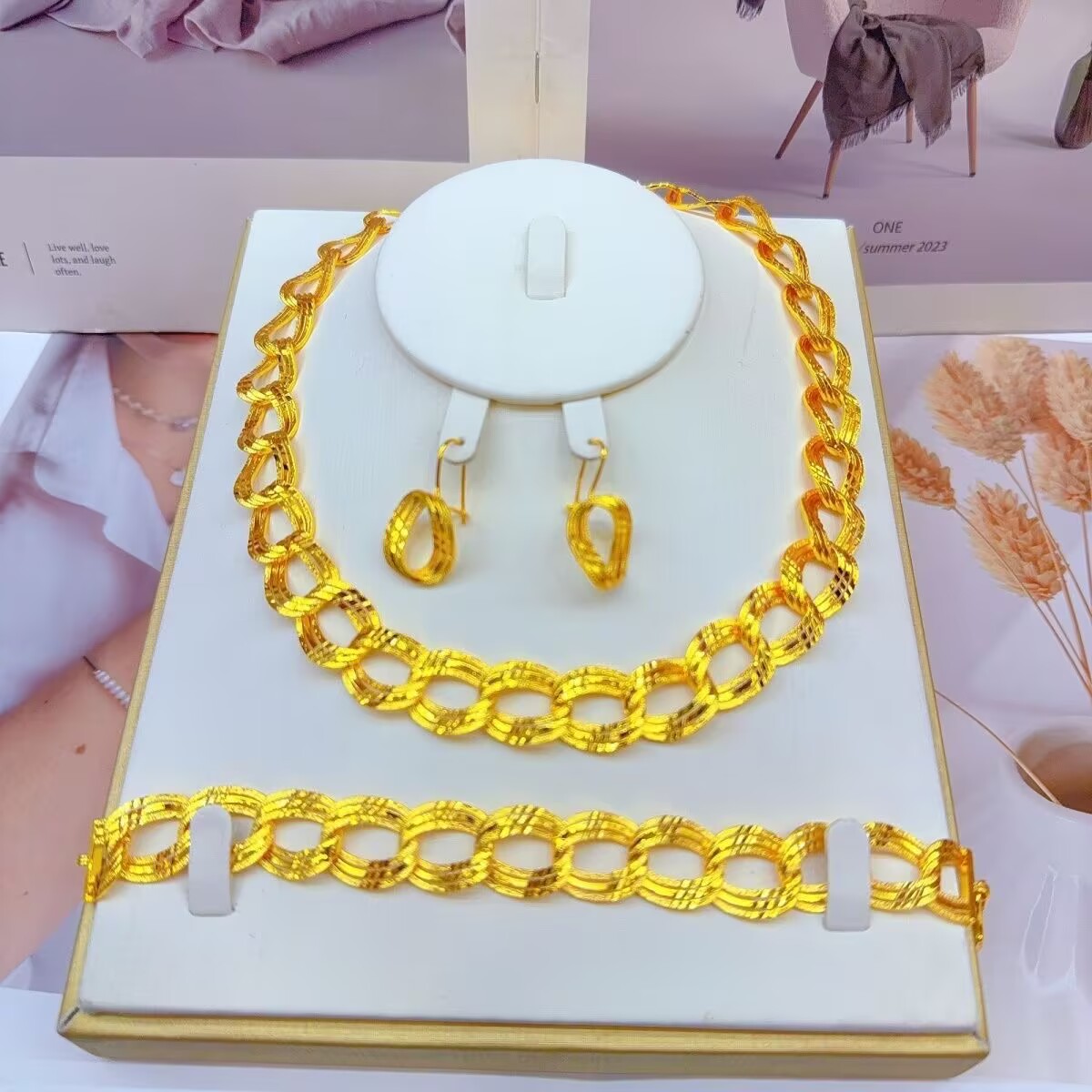 Popodion  New Dubai 24K Gold P - Women Accessories Gift Set review and price