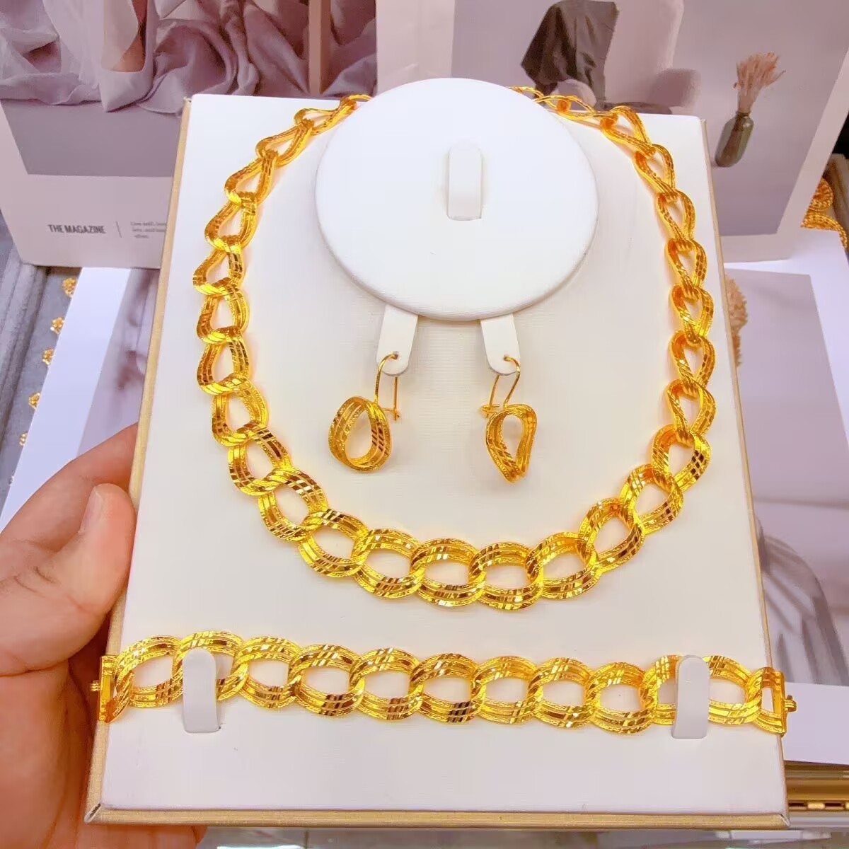 Popodion  New Dubai 24K Gold P - Women Accessories Gift Set review and price