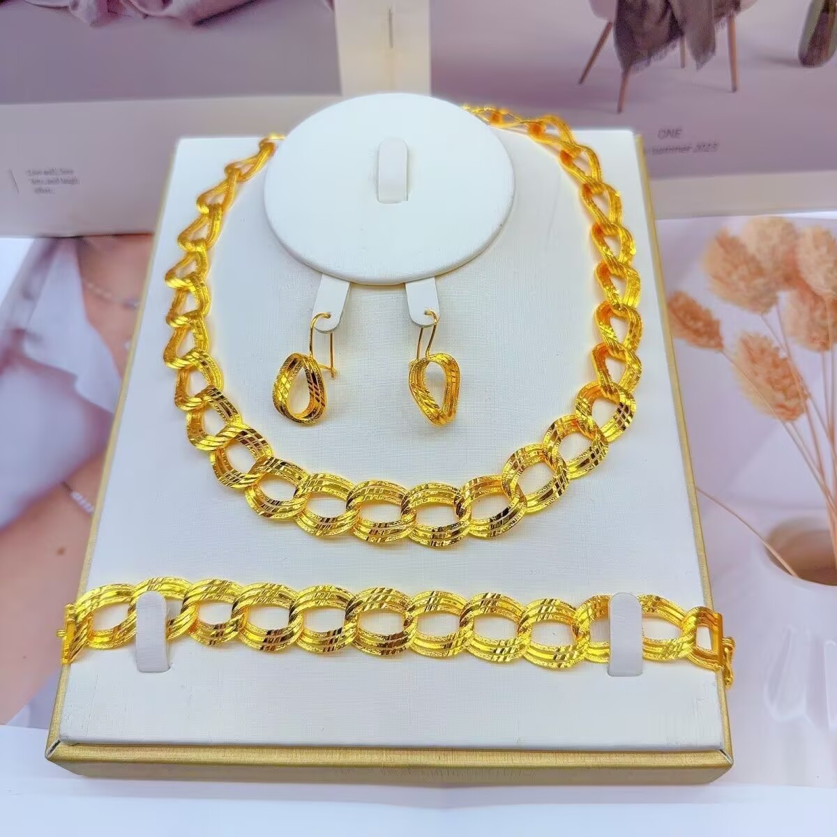 Popodion  New Dubai 24K Gold P - Women Accessories Gift Set review and price