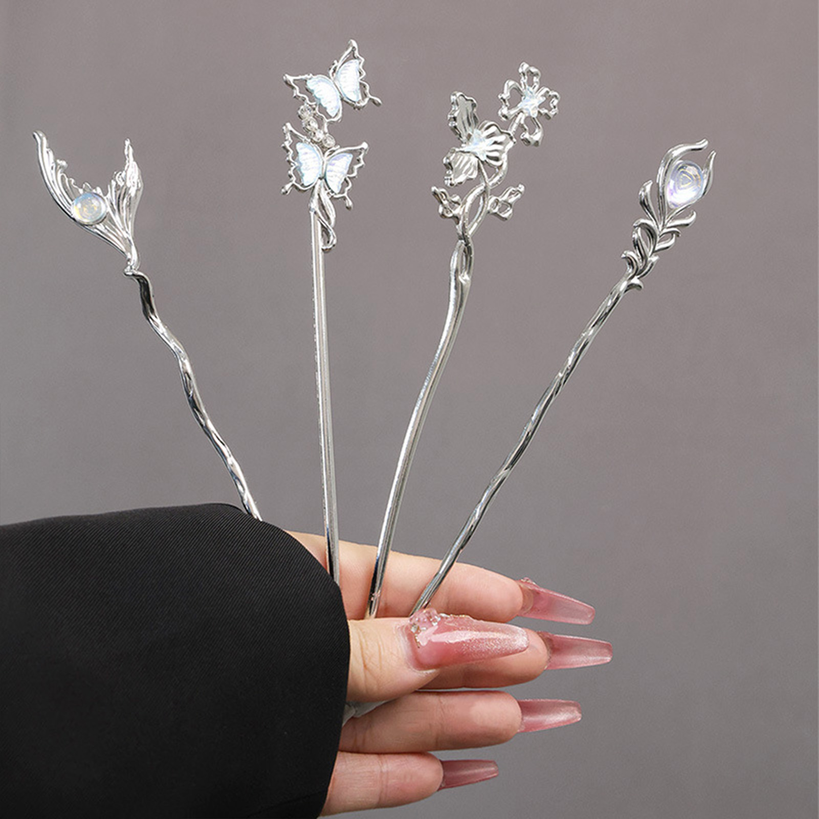 Silver Color Alloy Hair Sticks - Hair Fork Stick review and price
