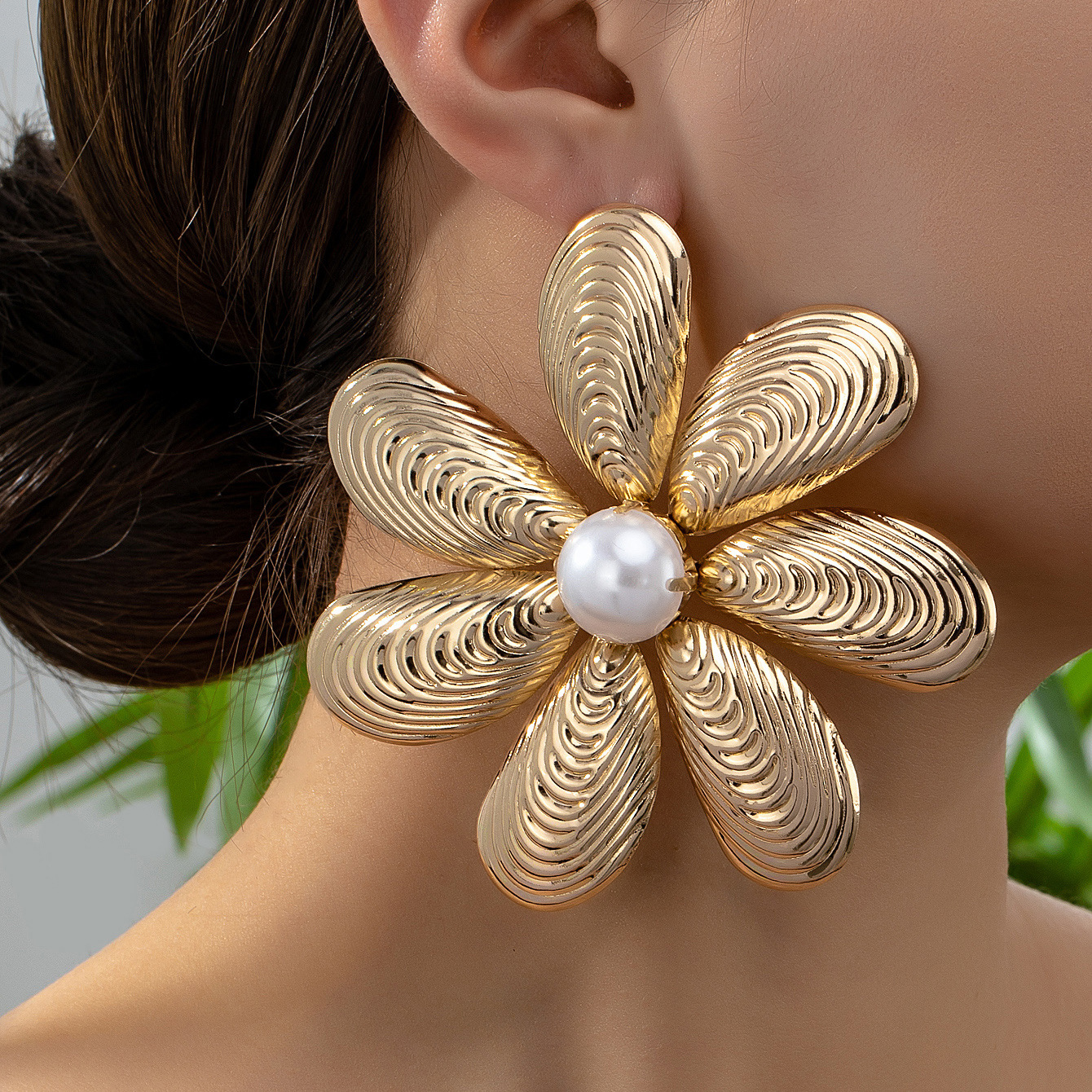 Large Metal Flower Earrings fo - Women'S Accessories Jewelry Sale review and price
