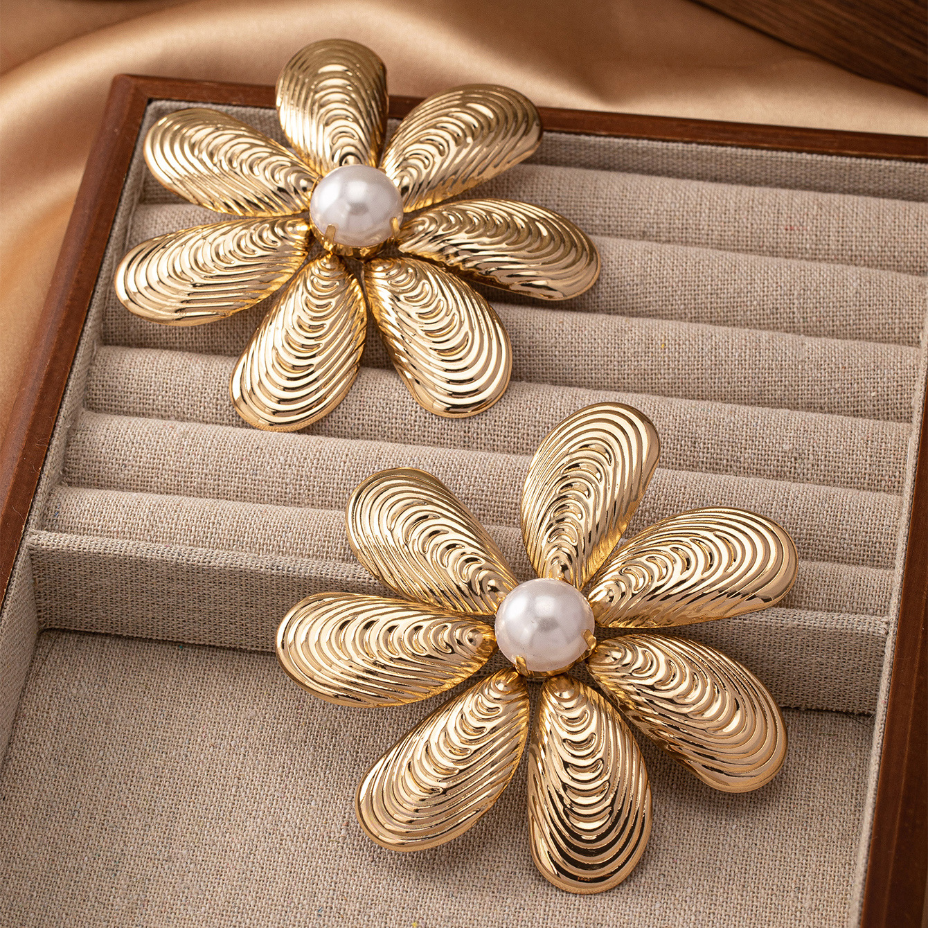 Large Metal Flower Earrings fo - Women'S Accessories Jewelry Sale review and price