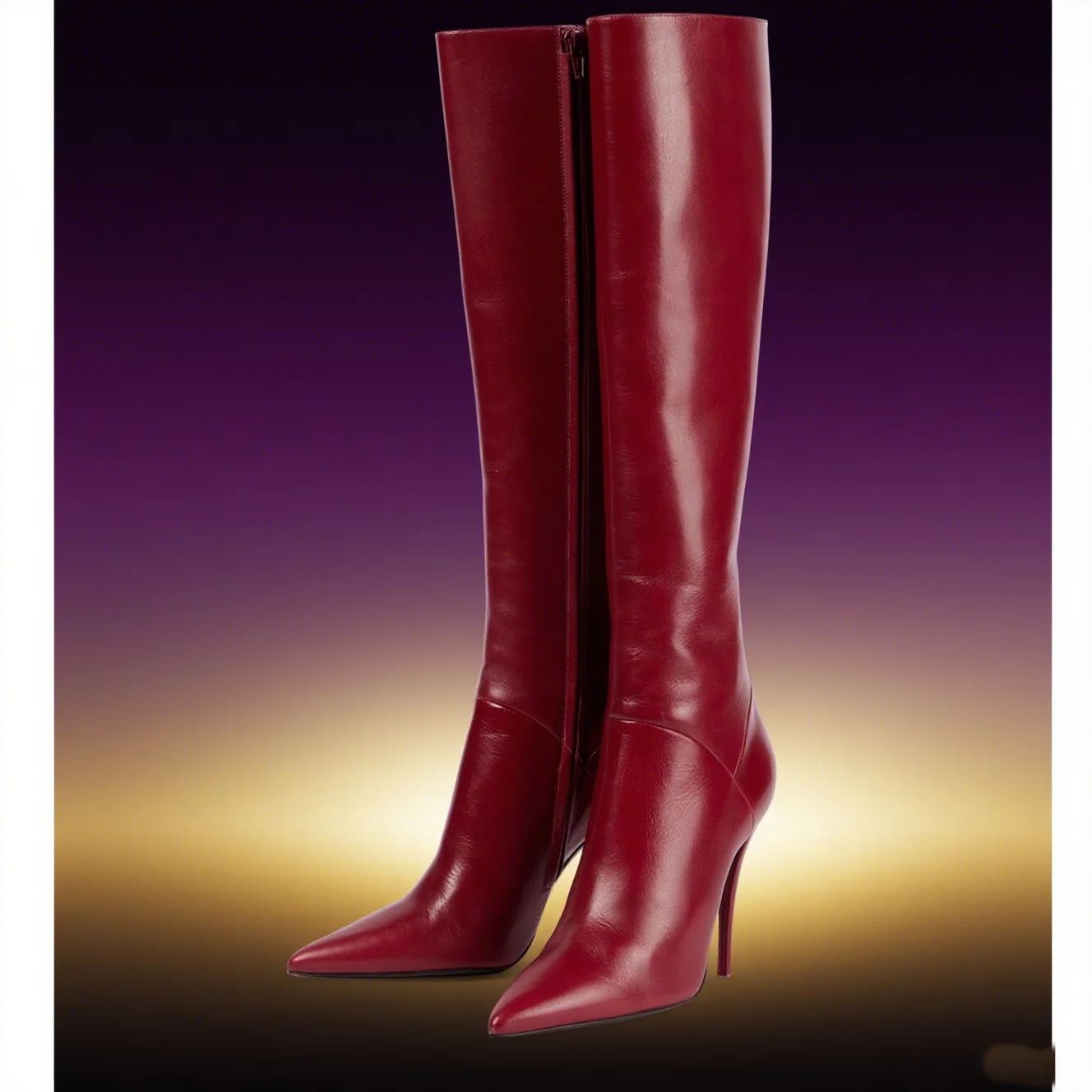 Matte Leather Knee High Boots  - Women'S Accessories Trends 2025 review and price