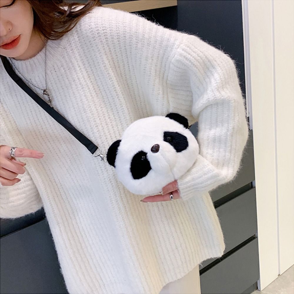 New Soft Fluffy Panda Crossbod - Women'S Accessories Purse review and price