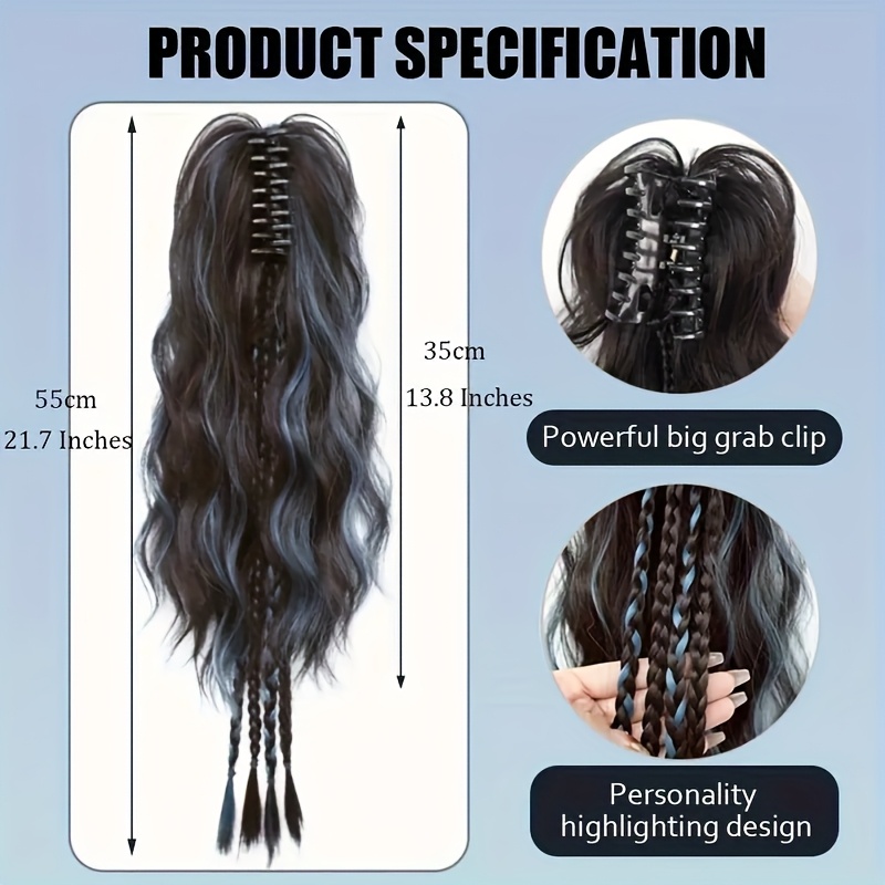 22Inch Synthetic Short Curly C - Hair Claw Clip Set review and price