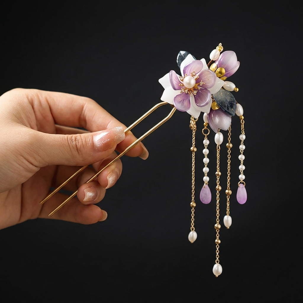 Alloy U Shaped Hair Pin With O - Hair Fork Stick review and price