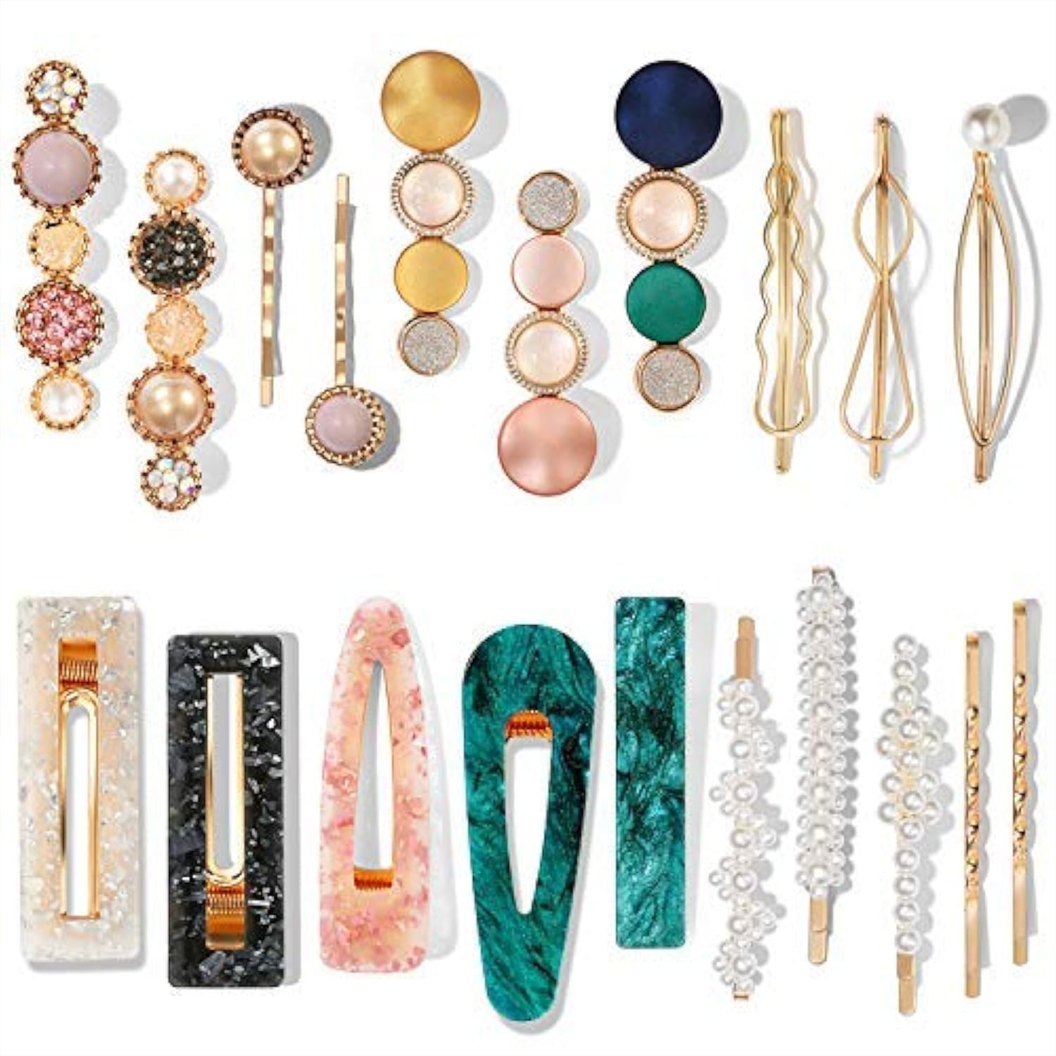 20 Pcs Pearl Acrylic Resin Hai - Women Accessories Images review and price