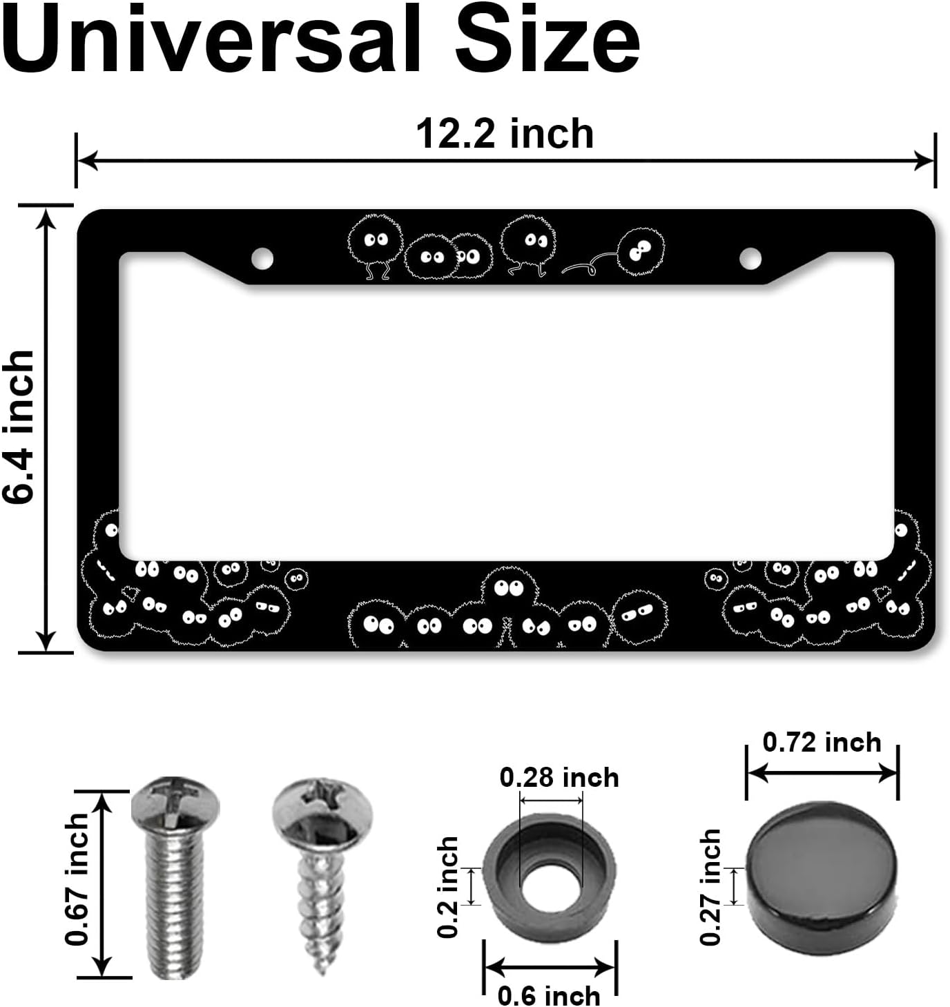 Soot Sprites License Plate Fra - Women Accessories Images review and price