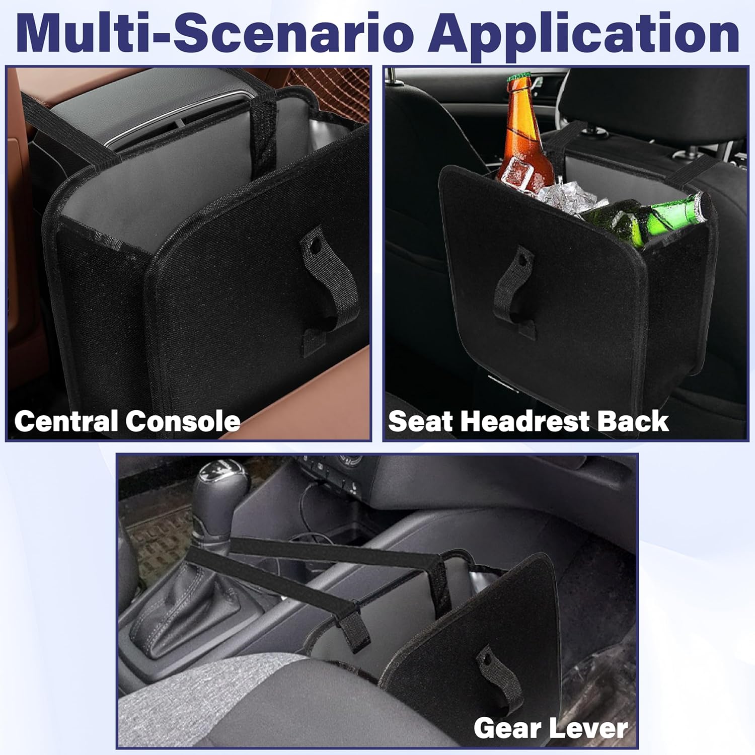 Foldable Car Trash Can, 2 Gall - Women Accessories Images review and price