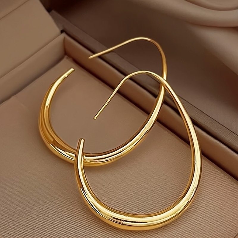Hot Sale Geometric Oval Hoop E - Women'S Accessories Jewelry Sale review and price