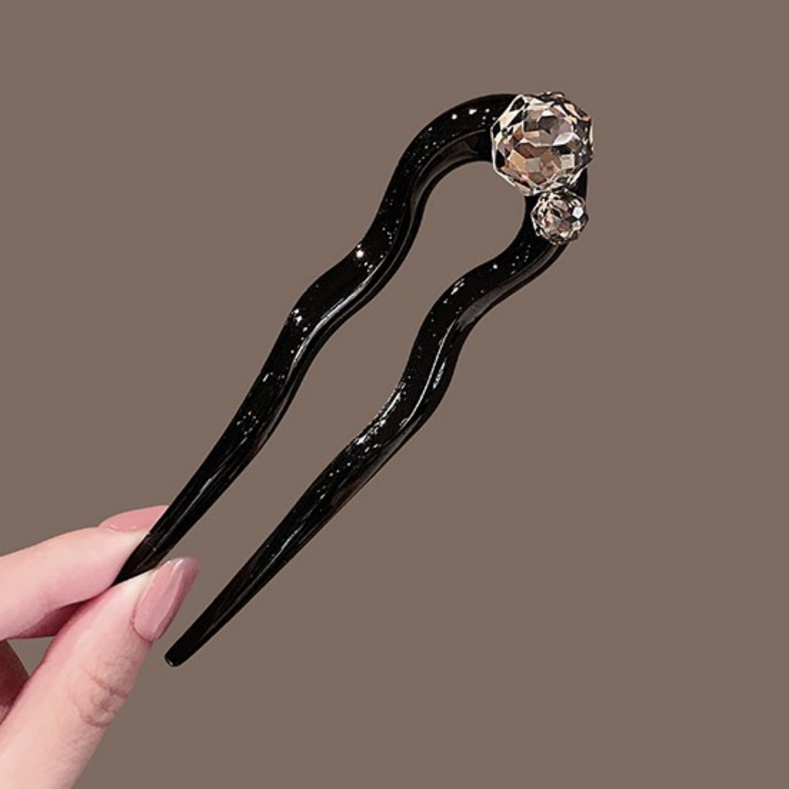 1PC Crystal Hair Fork,Black El - Hair Fork Stick review and price
