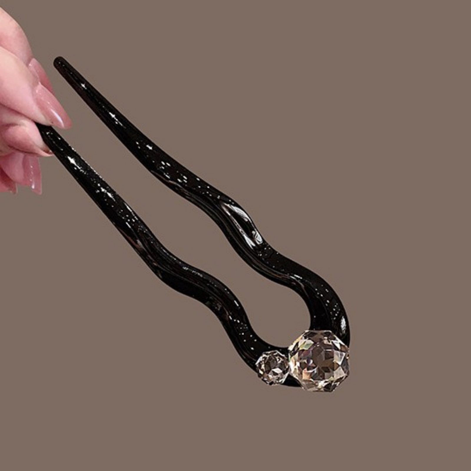 1PC Crystal Hair Fork,Black El - Hair Fork Stick review and price