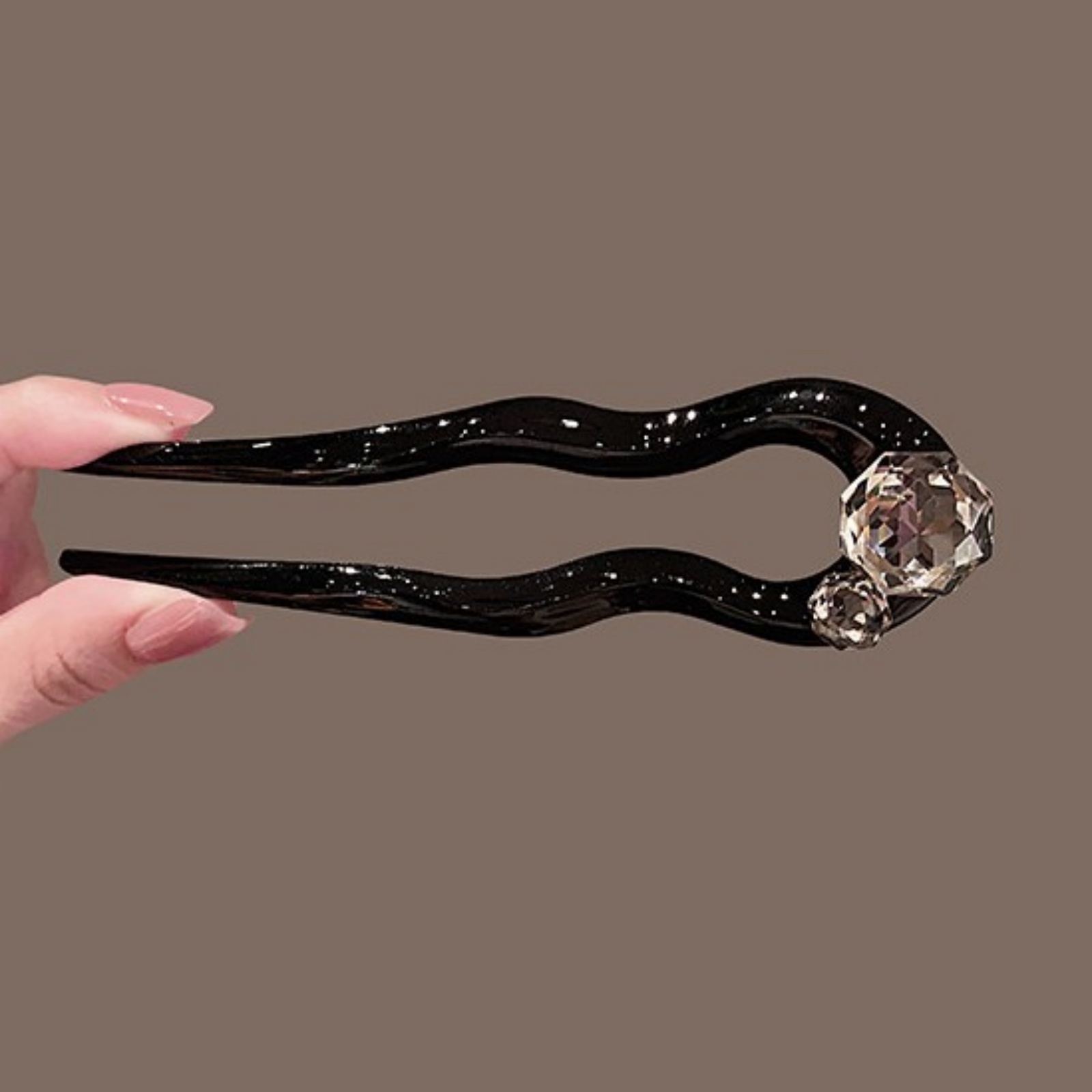 1PC Crystal Hair Fork,Black El - Hair Fork Stick review and price