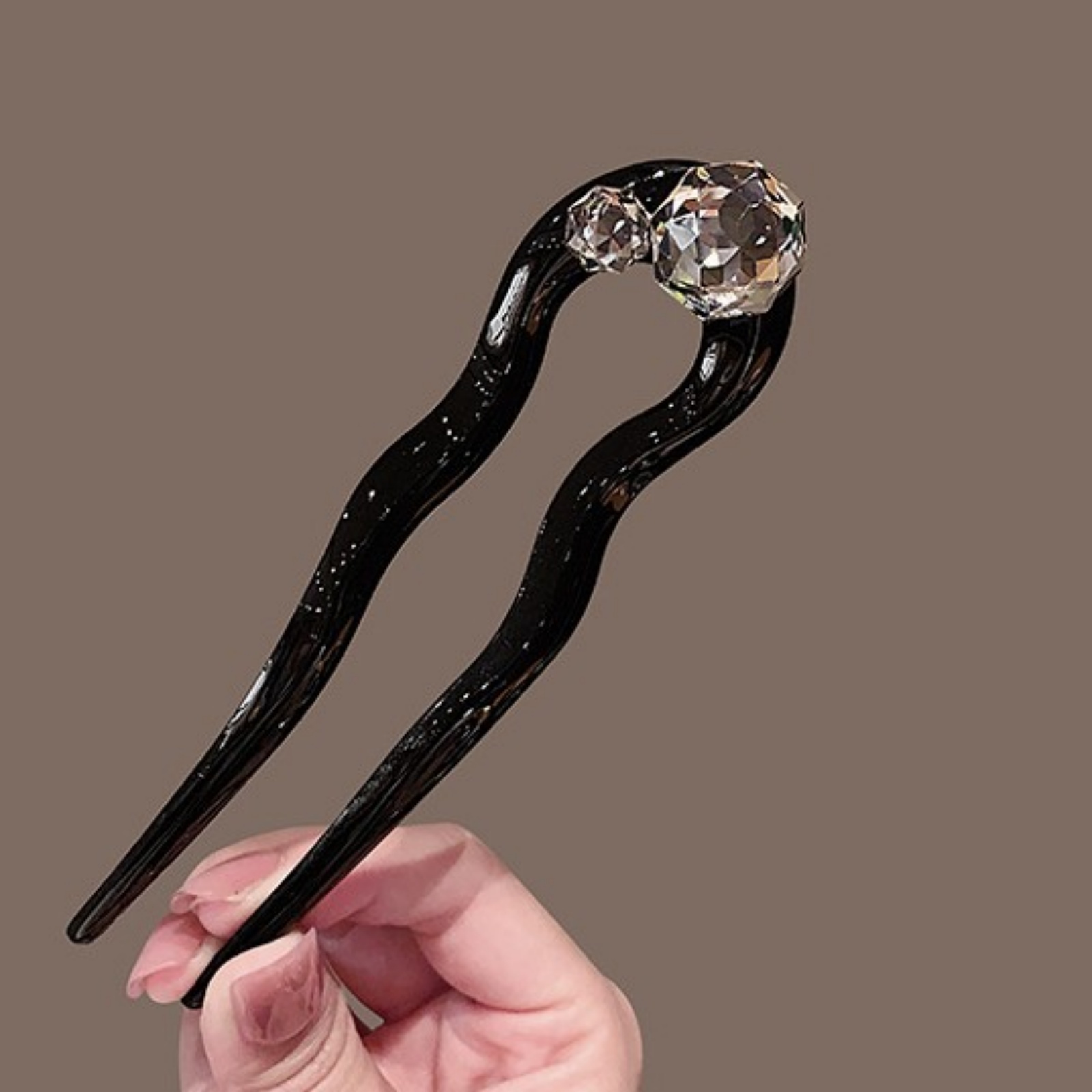 1PC Crystal Hair Fork,Black El - Hair Fork Stick review and price