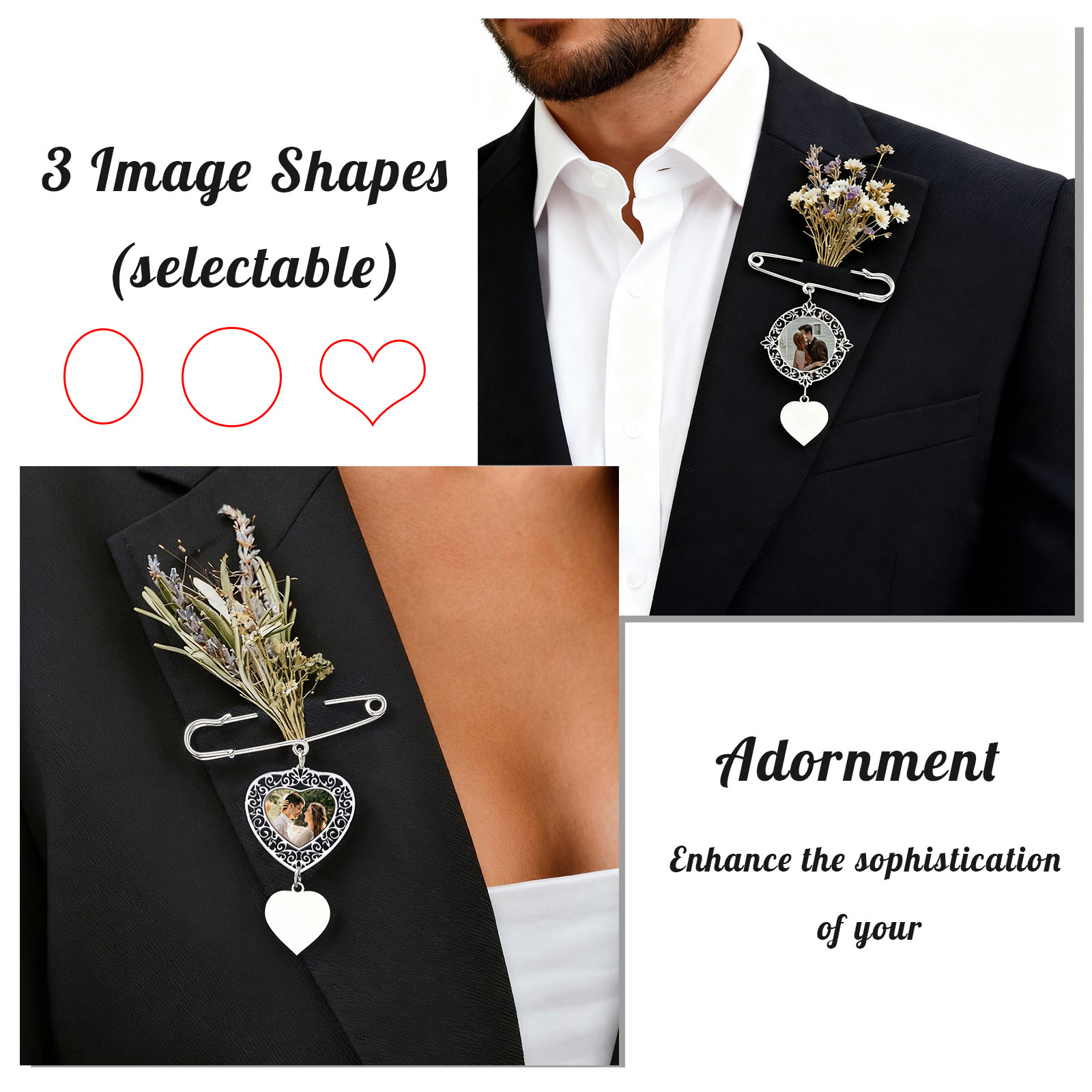 Custom Picture Badge Brooches  - Women Accessories Logo review and price