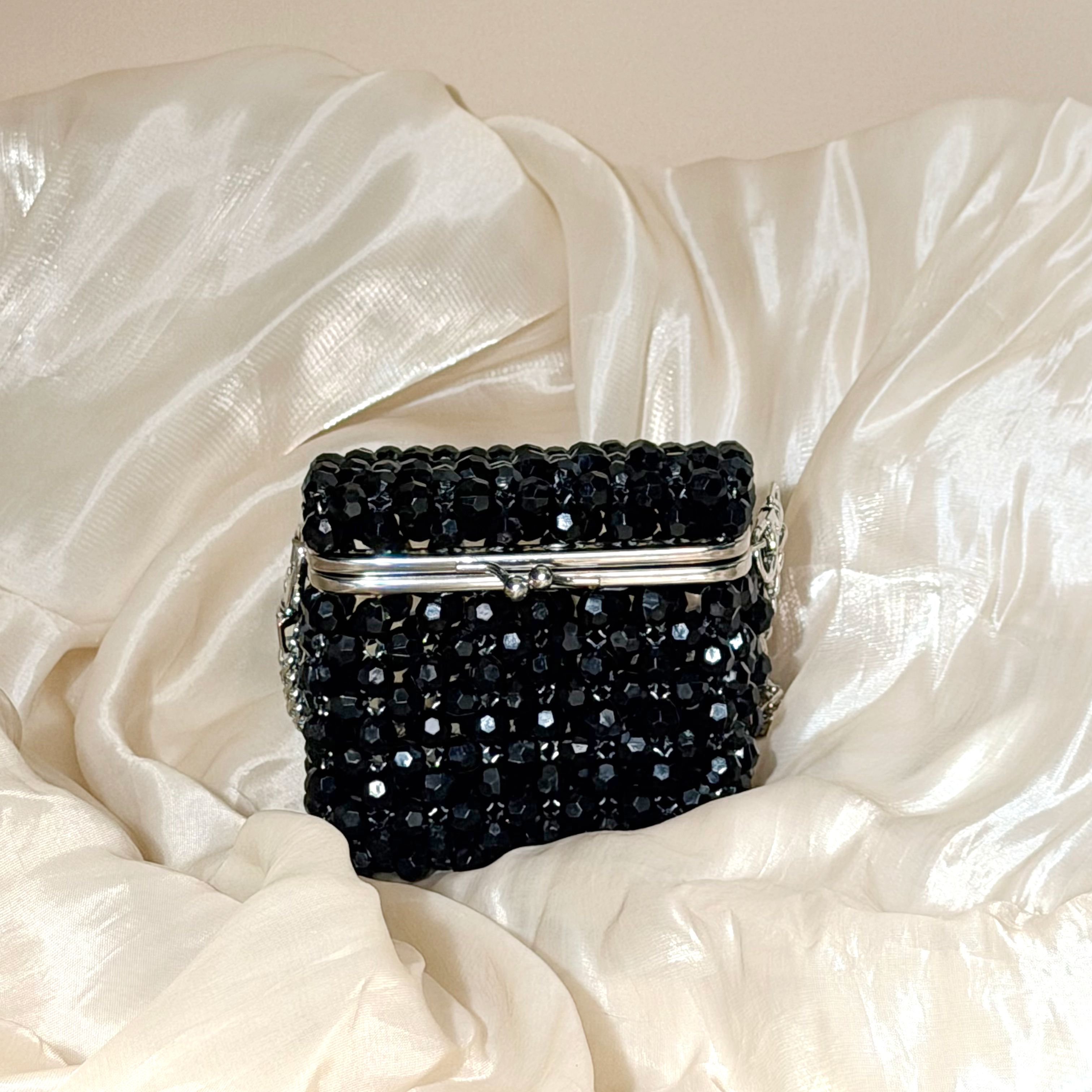 Vintage Black Beaded Clutch Ba - Women'S Accessories Purse review and price