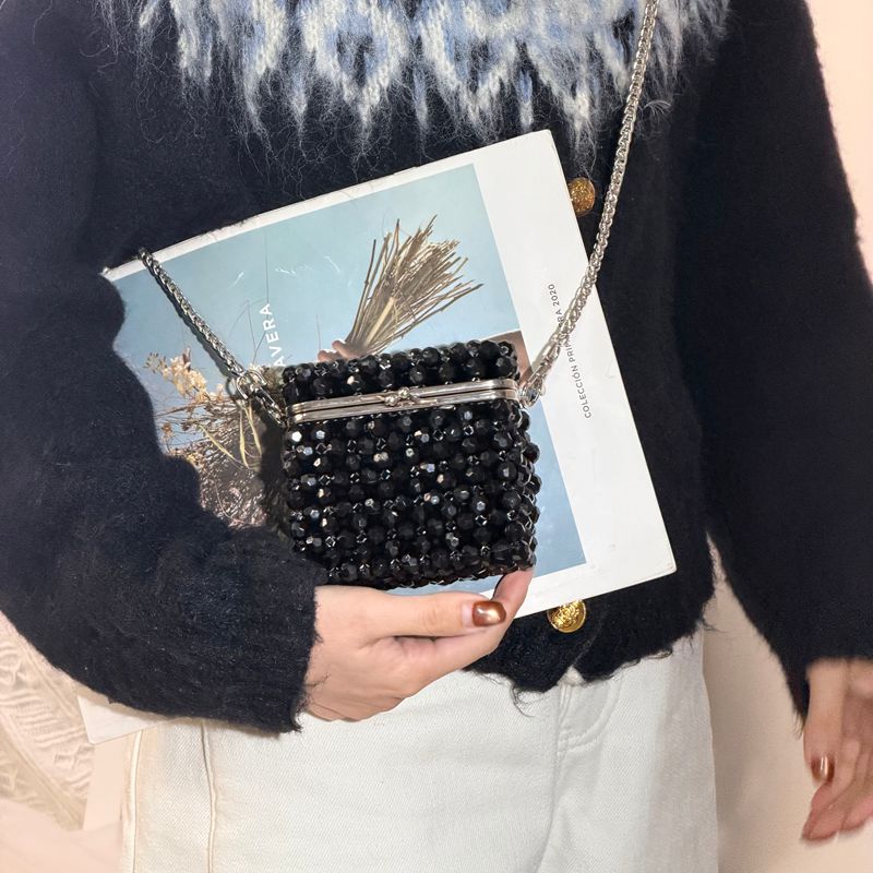 Vintage Black Beaded Clutch Ba - Women'S Accessories Purse review and price
