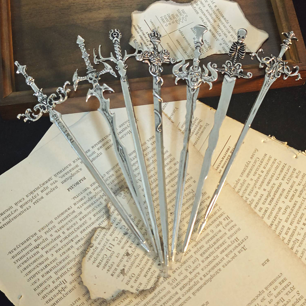 1pc Gothic Style Metal Sword H - Hair Fork Stick review and price