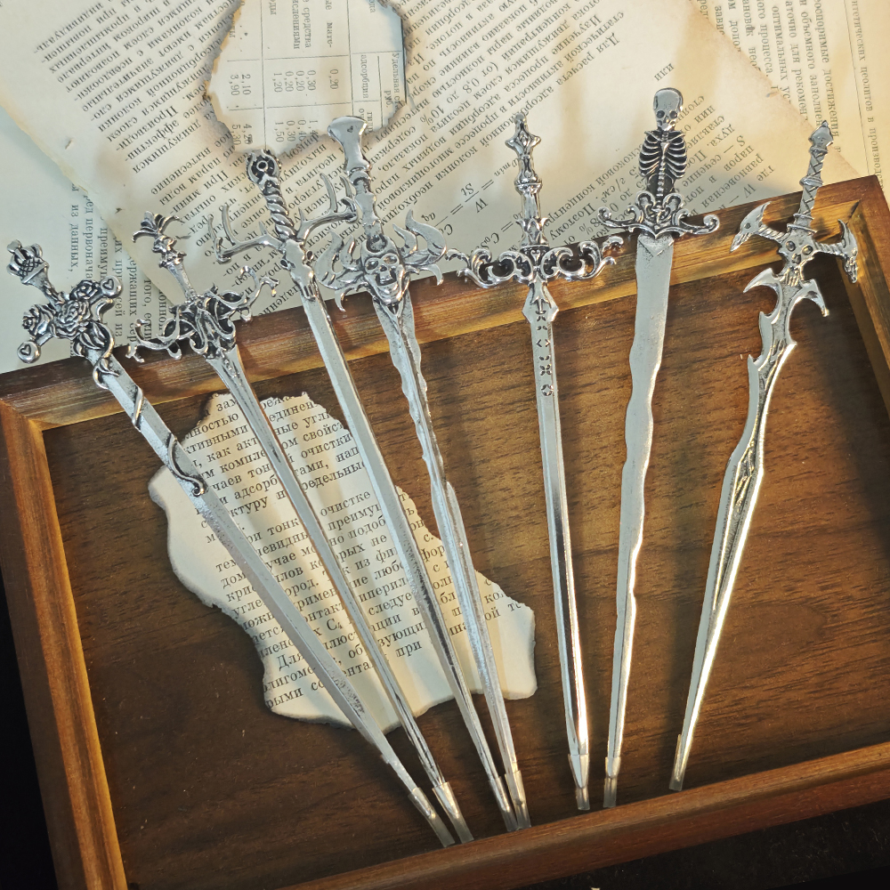 1pc Gothic Style Metal Sword H - Hair Fork Stick review and price