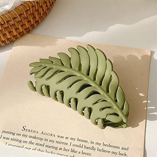1Pc Green Leaf-Shaped Hair Cli - Women Accessories Images review and price