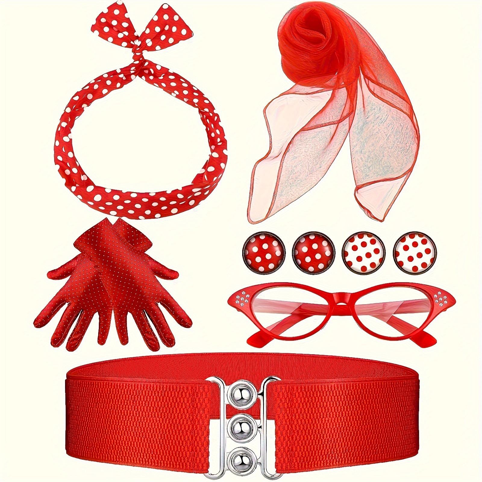 50s 80s Disco Party Costume Ac - Women'S Accessories In The 1950S review and price