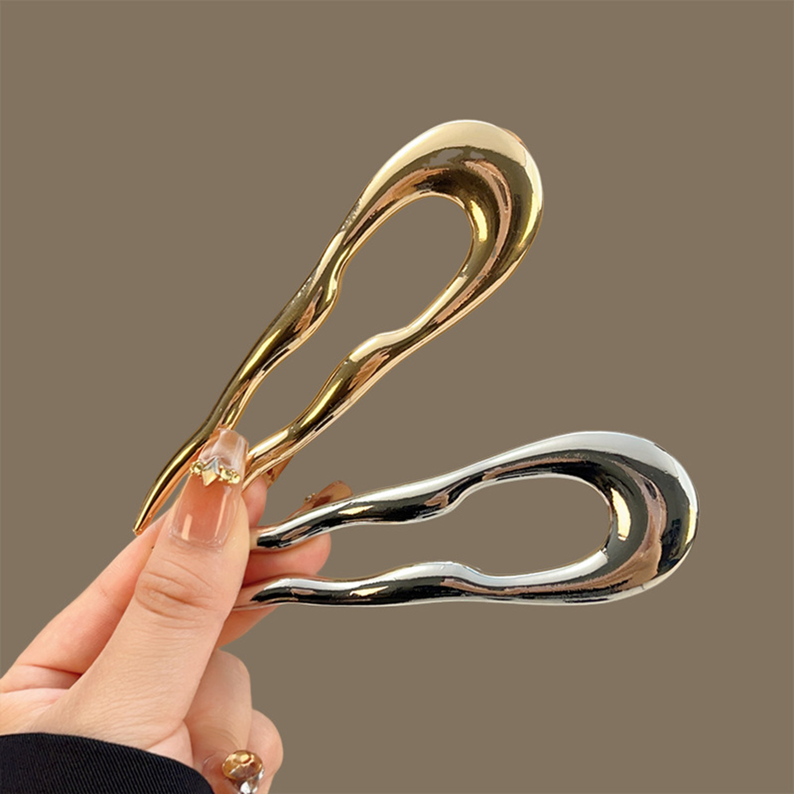 Simple Metal Alloy Hairpins U- - Hair Fork Stick review and price