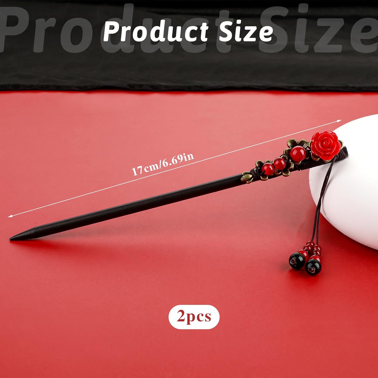 2 Pack Chinese Hair Sticks Woo - Women Accessories Images review and price