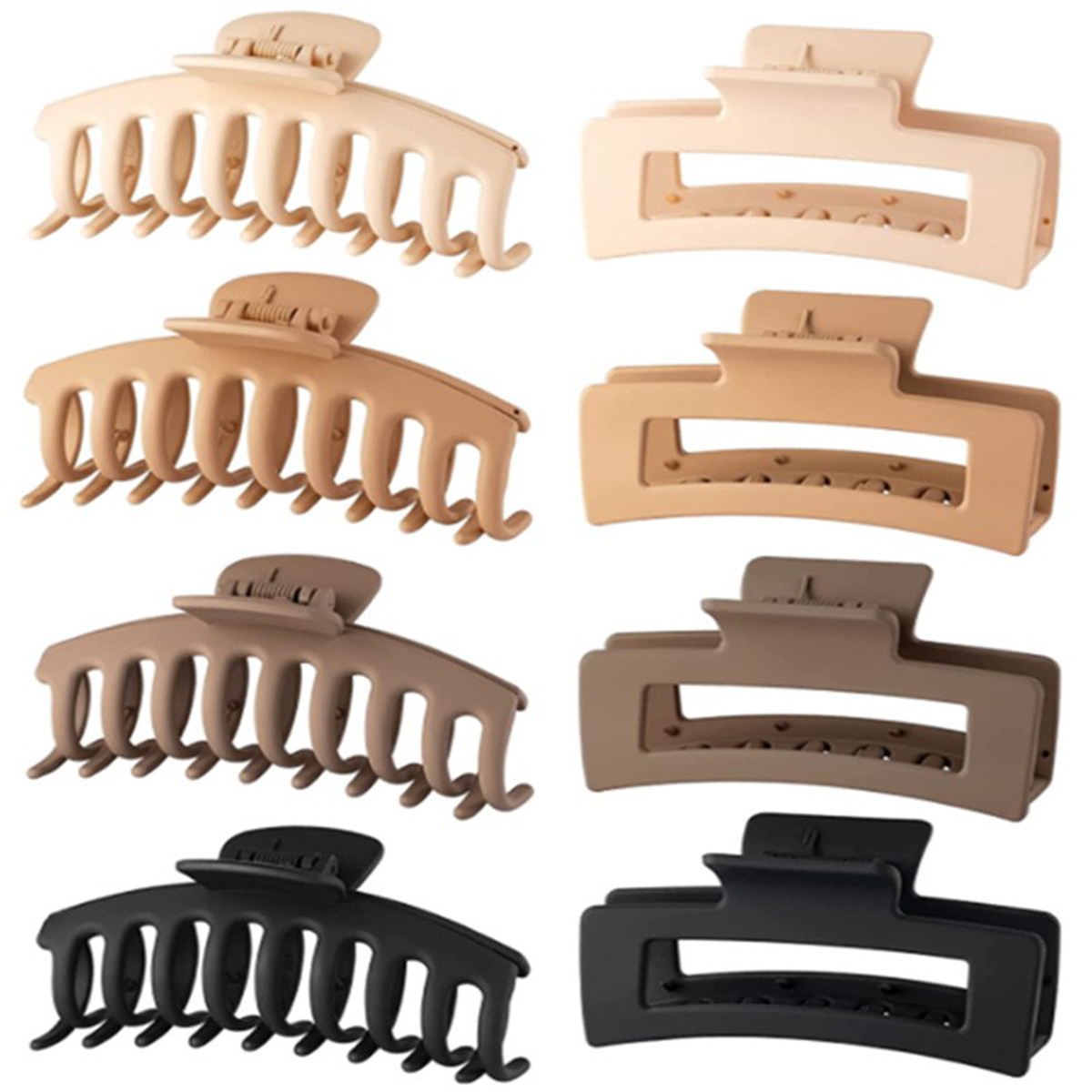 Black Hair Clips for Women - 8 - Hair Claw Clip Set review and price