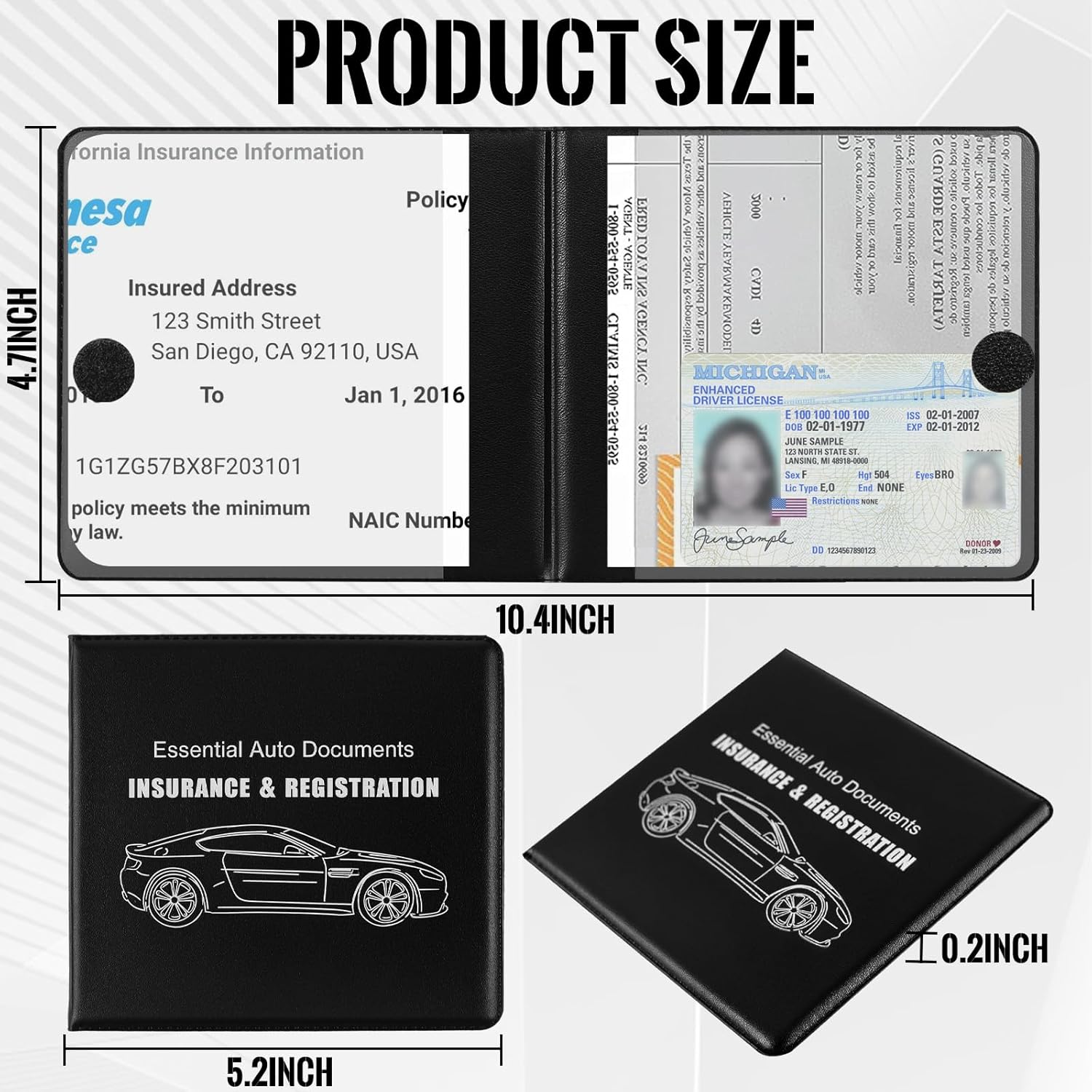 Car Registration Holder, 4-Pac - Women Accessories Images review and price