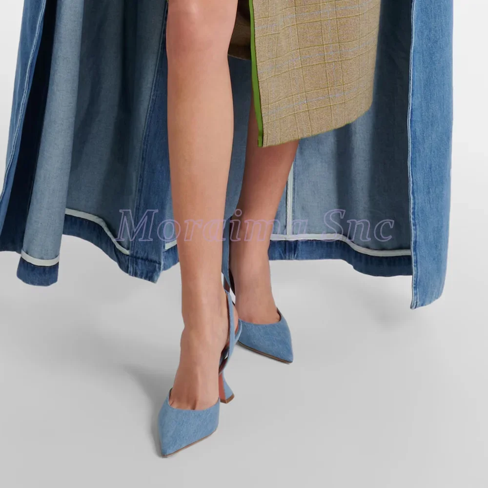 Denim Pointed Toe Sandals Wine - Women'S Accessories Trends 2025 review and price