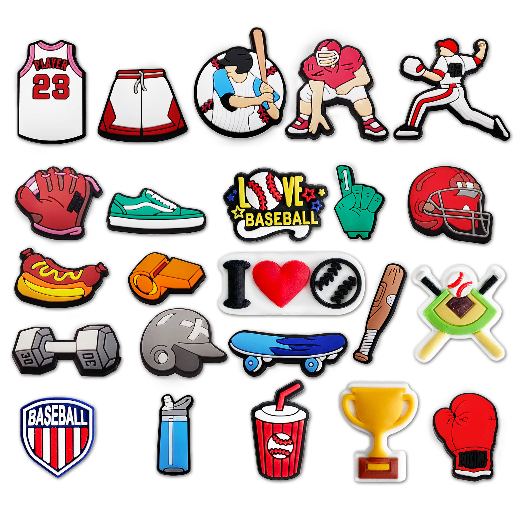 Hot 1Pcs PVC Love Baseball Sho - Women'S Accessories Crocs review and price