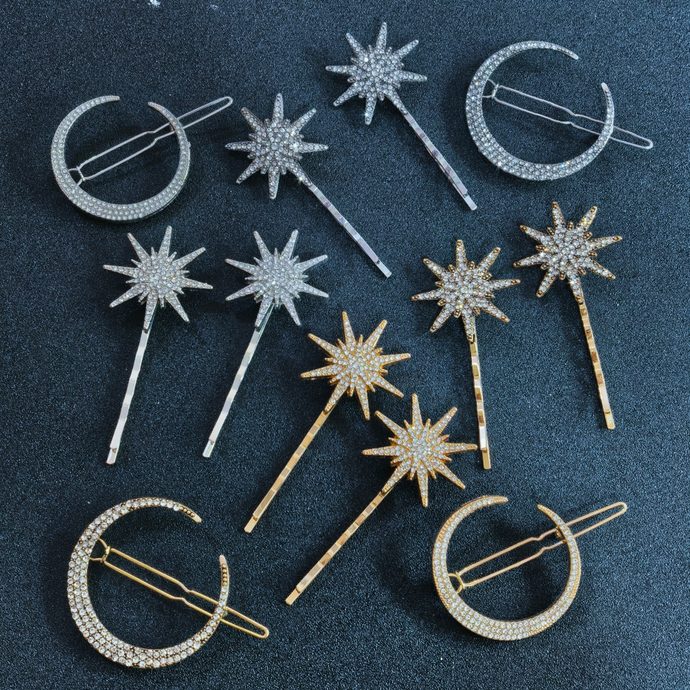 3/4 pcs set Crystal Star Hairp - Young Women'S Accessories review and price