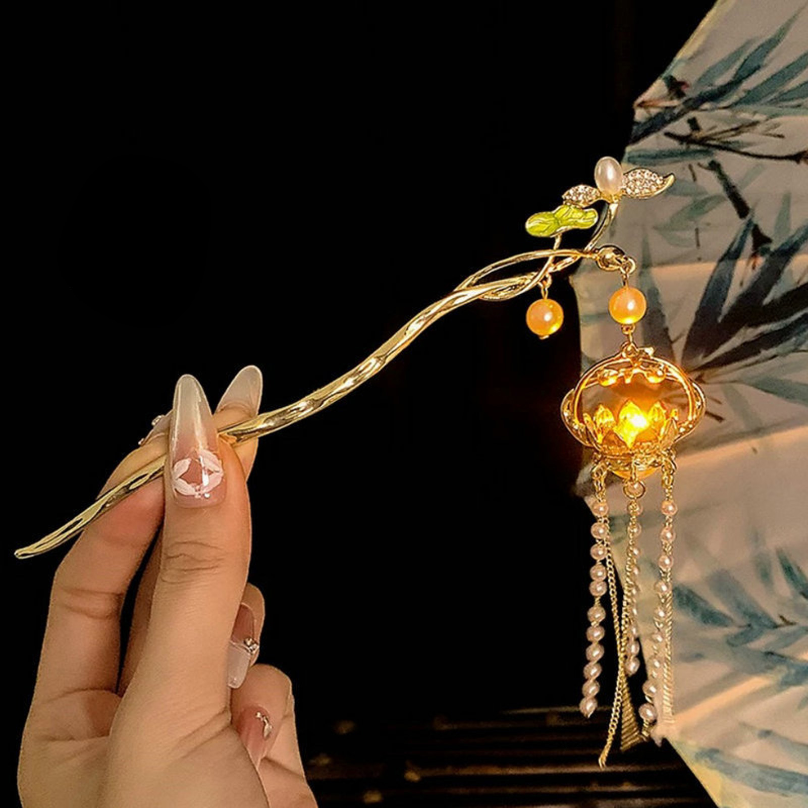 Luminous Flower Hairpin For Wo - Women Accessories Shop review and price