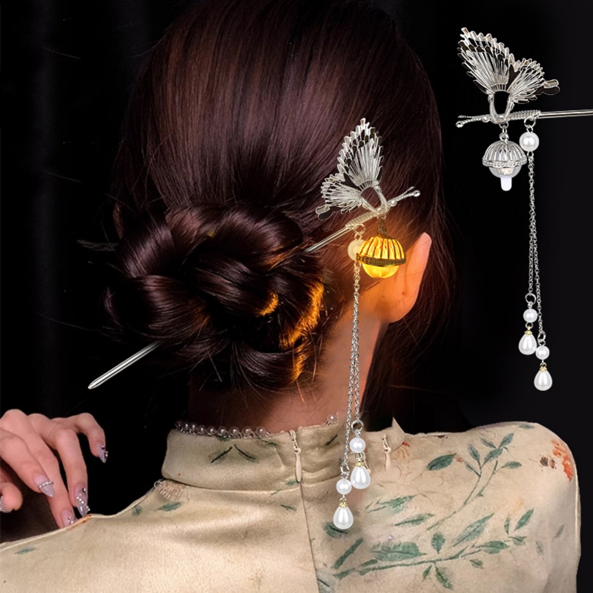 Luminous Flower Hairpin For Wo - Women Accessories Shop review and price