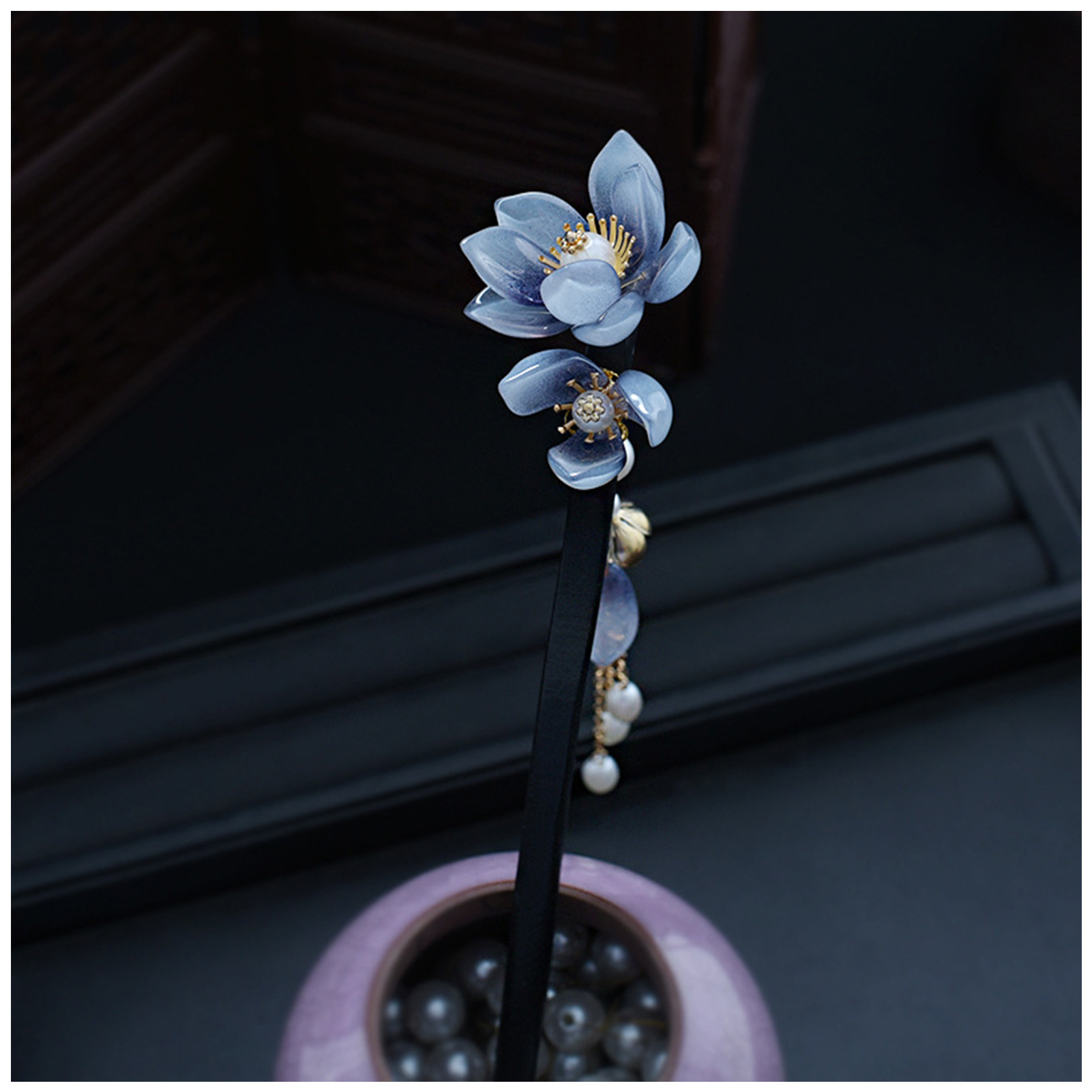 Blue Flower Hair Stick Vintage - Young Women'S Accessories review and price