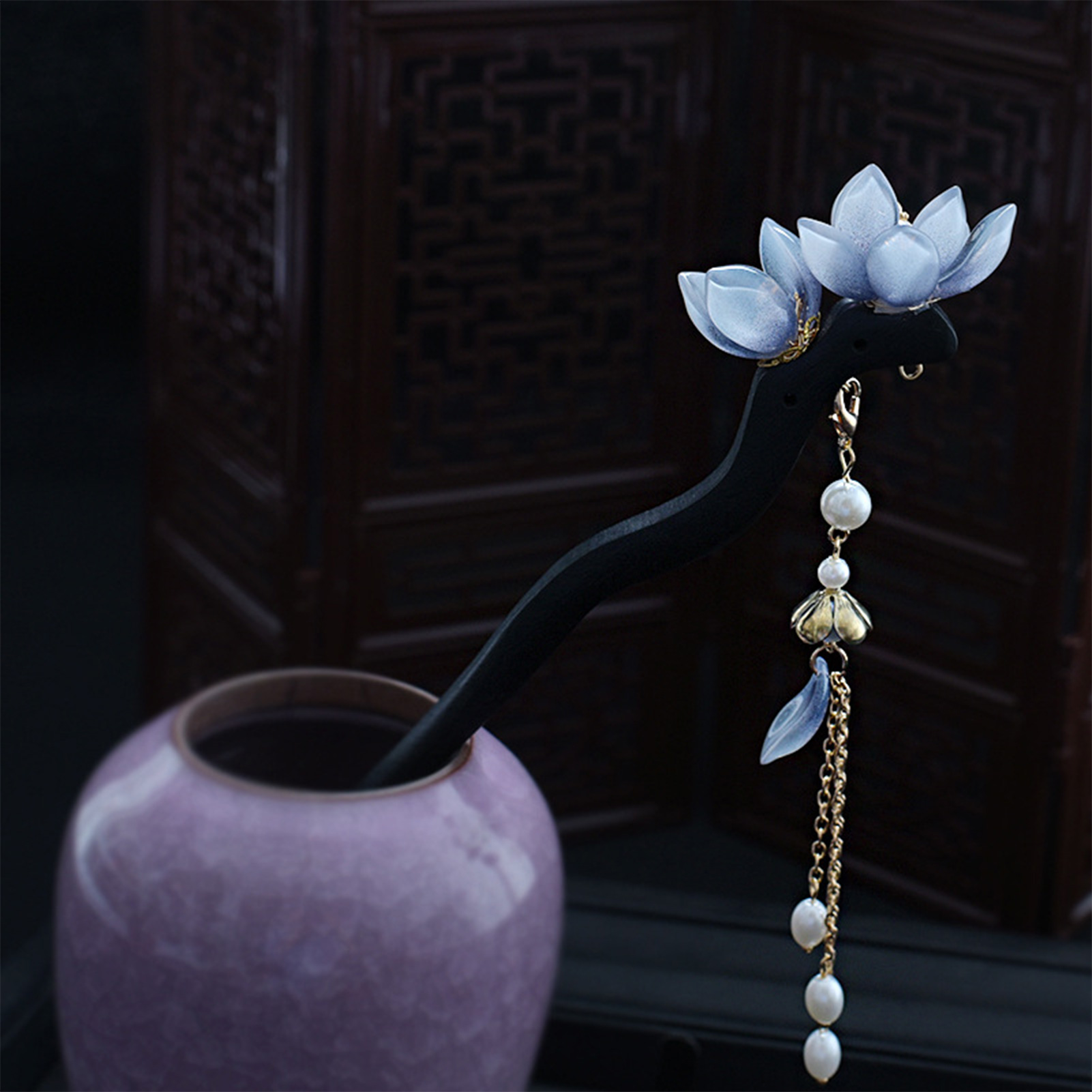 Blue Flower Hair Stick Vintage - Young Women'S Accessories review and price