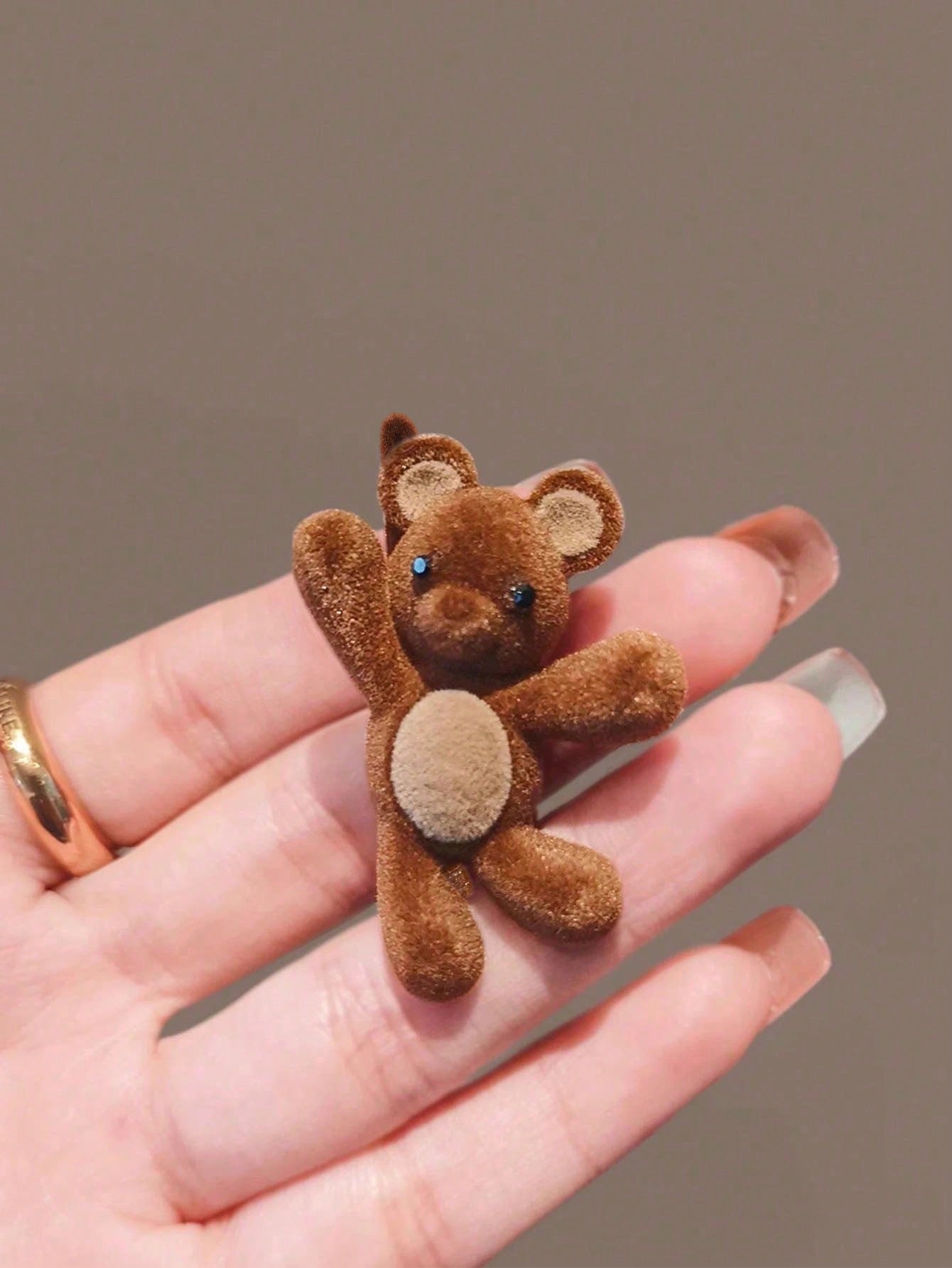 Cute Velvet Bear Hair Clip For - Hair Claw Clip Set review and price
