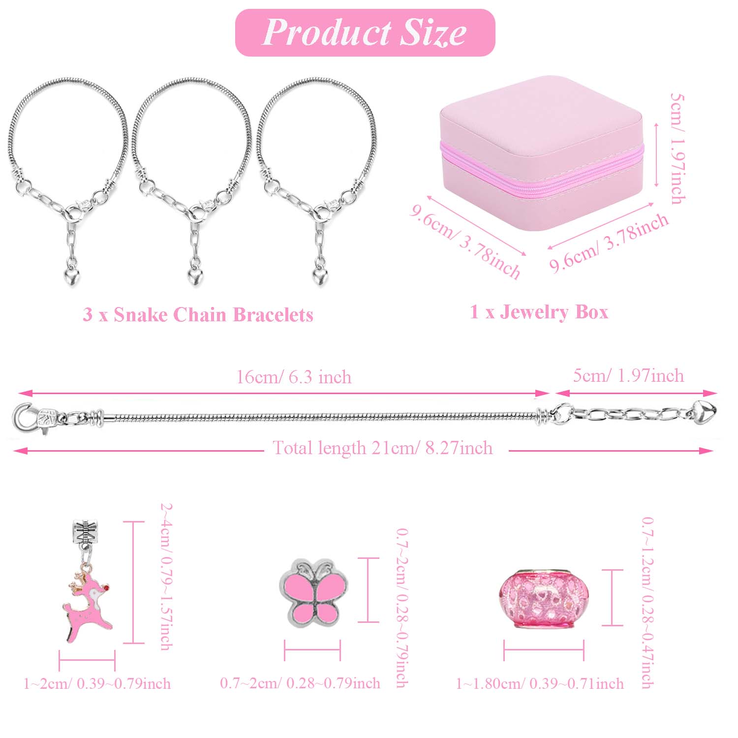 68pcs pink beaded jewelry set, - Women Accessories Gift Set review and price
