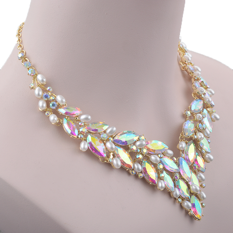 Delicate Golded Pearl Crystal  - Women Accessories Gift Set review and price