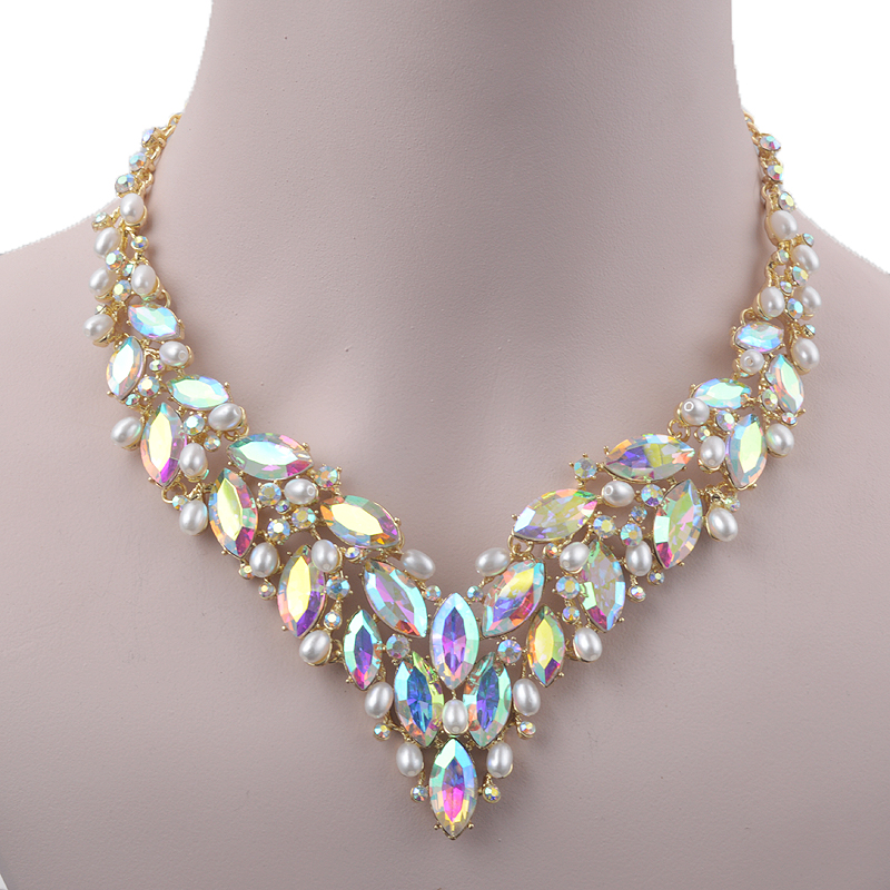 Delicate Golded Pearl Crystal  - Women Accessories Gift Set review and price